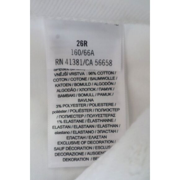 Polo Ralph Lauren Women's Sz 26 White The High Rise Skinny Ankle Jeans - Picture 6 of 12